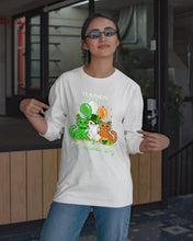 Load image into Gallery viewer, Lovely Cat And Balloons Happy St Patrick's Day Gift For Cat Lovers Unisex Long Sleeve
