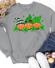 Load image into Gallery viewer, Gnome With Ginger Beard Shamrock St. Patrick's Day Printed Mug Sweatshirt
