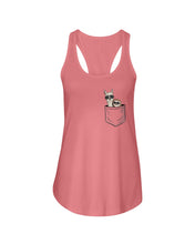 Load image into Gallery viewer, Cool Llama And Sloth In Pocket Meaningful Gift Ladies Flowy Tank
