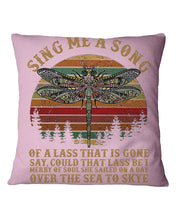 Load image into Gallery viewer, Sing Me A Song Dragonfly Retro Vintage Pillow Cover
