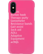 Load image into Gallery viewer, Splints Button Hook Therapy Putty Goniometer Resistance Bands Phone case
