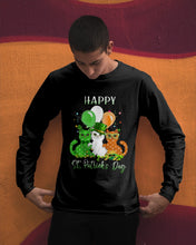 Load image into Gallery viewer, Lovely Cat And Balloons Happy St Patrick's Day Gift For Cat Lovers Unisex Long Sleeve
