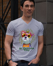 Load image into Gallery viewer, Lovely Schnauzer St Patrick's Day Gift For Dog Lovers Guys V-Neck
