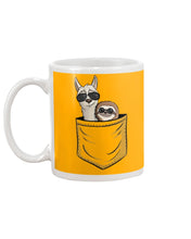 Load image into Gallery viewer, Cool Llama And Sloth In Pocket Meaningful Gift Mug
