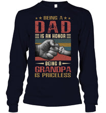 Load image into Gallery viewer, Being A Dad And Being A Grandpa Meaningful Gift For Family Unisex Long Sleeve
