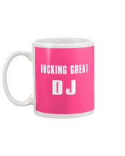 Load image into Gallery viewer, Fucking Great DJ Black And White Printed Mug Mug
