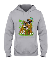 Load image into Gallery viewer, Funny Boxer With Butterflies Clover St Patrick's Day Gift For Dog Lovers Hoodie
