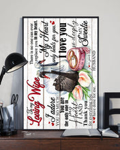 Load image into Gallery viewer, Swans And Flower Love You So Deeply Gift For Wife Vertical Poster
