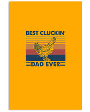 Load image into Gallery viewer, Best Cluckin' Dad Ever Retro Vintage Gift For Dad Vertical Poster
