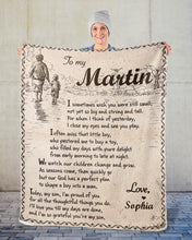 Load image into Gallery viewer, Custom Name Gift For Son I Sometimes Wish You Were Small Sherpa Blanket
