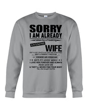 Load image into Gallery viewer, She's My Whole World Gift For Husband Sweatshirt
