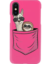 Load image into Gallery viewer, Cool Llama And Sloth In Pocket Meaningful Gift Phone case
