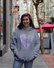 Load image into Gallery viewer, Purple Wings Gift For Angel Grandpa I Used To Be His Angel Hoodie
