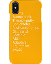 Load image into Gallery viewer, Splints Button Hook Therapy Putty Goniometer Resistance Bands Phone case
