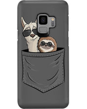 Load image into Gallery viewer, Cool Llama And Sloth In Pocket Meaningful Gift Phone case
