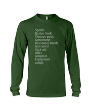 Load image into Gallery viewer, Splints Button Hook Therapy Putty Goniometer Resistance Bands Unisex Long Sleeve
