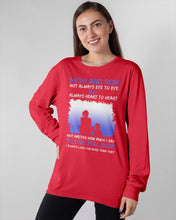 Load image into Gallery viewer, Mom And Son Always Heart To Heart Gift For Family Unisex Long Sleeve
