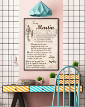 Load image into Gallery viewer, Custom Name Gift For Son I Sometimes Wish You Were Small Vertical Poster
