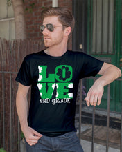 Load image into Gallery viewer, 2nd Grade Love White Clover St Patrick's Day Gift For Teacher Guys Tee
