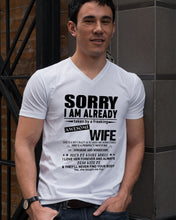Load image into Gallery viewer, She's My Whole World Gift For Husband Guys V-Neck
