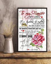 Load image into Gallery viewer, I Love You With All My Heart Gift For Fiancee Vertical Poster
