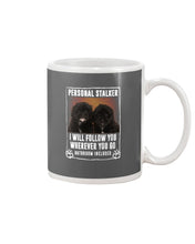Load image into Gallery viewer, Black Pooshi Black Shipoo Personal Stalker St. Patrick's Day Printed Mug Mug
