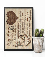 Load image into Gallery viewer, All Of My Lasts With You Gift For Husband Vertical Poster
