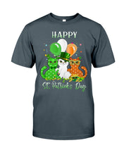 Load image into Gallery viewer, Lovely Cat And Balloons Happy St Patrick's Day Gift For Cat Lovers Guys Tee
