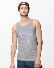 Load image into Gallery viewer, Purple Wings Gift For Angel Grandpa I Used To Be His Angel Unisex Tank Top
