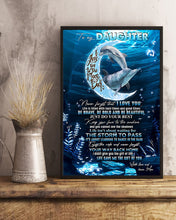 Load image into Gallery viewer, Enjoy The Ride Dolphins Under Ocean Gift For Daughter Vertical Poster
