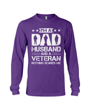 Load image into Gallery viewer, I'm A Dad Husband And A Veteran Gift For Family Unisex Long Sleeve
