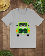 Load image into Gallery viewer, Boston Terrier Let's Go Travel Green Car St Patrick's Day Gift For Dog Lovers Guys Tee
