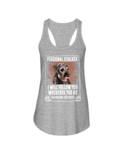 Load image into Gallery viewer, Standard Schnauzer Personal Stalker St. Patrick's Day Printed Mug Ladies Flowy Tank
