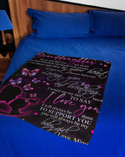Load image into Gallery viewer, Mimi Gift For Granddaughter Butterflies Loving You And Breathing Fleece Blanket
