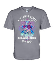 Load image into Gallery viewer, Rose Mandala Pattern I Need You Here Gift For Angel Dad Guys V-Neck
