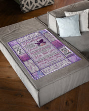 Load image into Gallery viewer, Lavender Pattern Believe In Yourself Grandma Gift For Granddaughter Fleece Blanket
