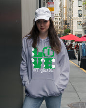 Load image into Gallery viewer, 1st Grade Love White Clover St Patrick's Day Gift For Teacher Hoodie
