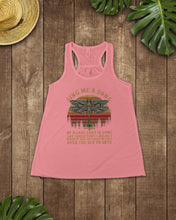 Load image into Gallery viewer, Sing Me A Song Dragonfly Retro Vintage Ladies Flowy Tank

