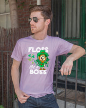 Load image into Gallery viewer, Funny Leprechaun Floss Like A Boss Shamrock Design St Patrick's Day Gift Guys Tee
