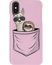 Load image into Gallery viewer, Cool Llama And Sloth In Pocket Meaningful Gift Phone case
