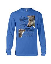 Load image into Gallery viewer, Wolf Grandma Gift For Grandson Believe In Yourself Unisex Long Sleeve
