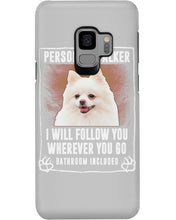 Load image into Gallery viewer, White Pomeranian Will Follow You St. Patrick's Day Printed Mug Phone case
