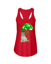 Load image into Gallery viewer, English Setter Patrick Balloons St. Patrick's Day Color Changing Mug Ladies Flowy Tank
