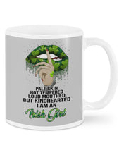 Load image into Gallery viewer, Keep Silent Sparkling Green Lips St Patrick's Day Gift Mug
