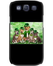 Load image into Gallery viewer, Staffordshire Leprechaun St Patrick's Day Gift For Dog Lovers Phone case
