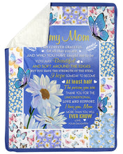 Load image into Gallery viewer, Daisy Flower The Passion You Are Gift For Mom Sherpa Blanket
