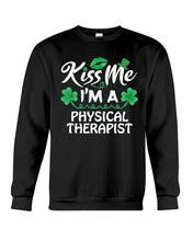 Load image into Gallery viewer, Physical Therapist Green Lip Shamrock St. Patrick's Day Color Changing Mug Sweatshirt
