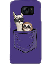 Load image into Gallery viewer, Cool Llama And Sloth In Pocket Meaningful Gift Phone case
