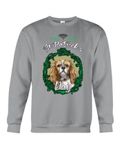 Load image into Gallery viewer, Cavalier Mirror Happy St Patrick's Day Gift For Dog Lovers Sweatshirt
