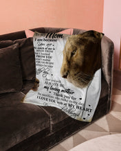 Load image into Gallery viewer, Lion Son Gift For Mom I Love You Always Fleece Blanket
